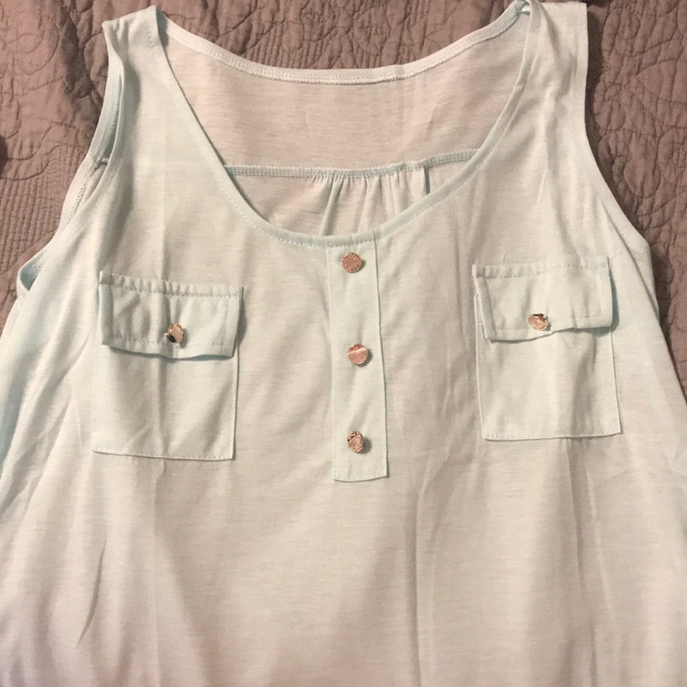 Baby blue Tank